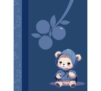 Notebook: Cute Stylish Blueberry Bear Notepad Book III Lined, 122 pages, 7.5 x 9.25 in | Ideal for College/High School/Office Work