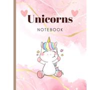 Notebook: Cute Unicorn book for Kids | 110 pages | 7.5 x 9.25"