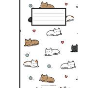 Notebook CuteColors Lab | Cute Kitties versione 2: Foglio Bianco - 15,24 x 22,86 cm