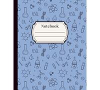 Notebook: Dark Blue Science Notebook 120 Pages, 7.5" x 9.25", School Journal, Note Organization; For Students, Teachers, School, Homeschooling, Classroom