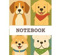 Notebook: Dog Print Design, Journal (8.5 x 11 inches, 120 Pages, Lined Paper),Composition Book: Line Notebook, Perfect for back to School Student, Taking Notes