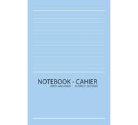 Notebook Draw and write, Cahier écrire et dessiner: blank and lined pages, partie blanche et lignée sur chaque page