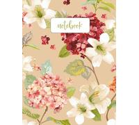 Notebook - Elegant Garden: Vintage Floral Journal with Burgundy & Blush Blooms | 6x8 Lined Softcover Notebook for Writing, Church, and Gift Giving