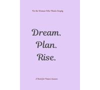 Notebook for Ambitious Woman or Girl - Plain Book, 100 pages, Paperback: Aesthetic Cover page, Lavender Colour, Gift for Girls (Dream. Plan. Rise)
