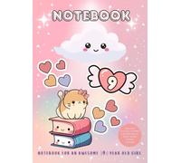 Notebook for an Awesome 9 Year Old Girl: Lined Pages with Cute Colouring In Borders and 100+ Positive Words for Girls Aged Nine