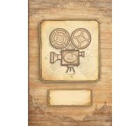 Notebook for Film Professionals & Fans: With Puzzles on "Cinematography" || Antique Vintage Art Style || Gift Idea for Filmmaker: Film Director / Producer, Actor, Cameraman, Editor, Screenwriter