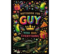 Notebook for Guy Who Has Everything | A5 Grid Notebook - 120 Pages - Black Cover with Colorful Luxury Icons: Perfect Gift for Birthdays, Christmas & Special Occasions
