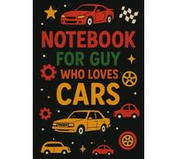 Notebook for Guy Who Loves Cars | A5 Grid Notebook - 120 Pages - Colorful Design on Black Cover: Perfect Gift for Car Lovers for Birthdays, Christmas & Special Occasions
