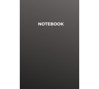 Notebook for Men: Minimalist Black Gradiant Lined Journal | 6x9 Hardcover | 120 Pages | Simple, Professional Writing Notebook for Work, Travel, or Everyday Use