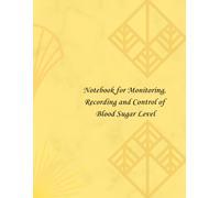 Notebook for Monitoring, Recording and Control of Blood Sugar Level: black and white edition, with large 8.5”x11” design