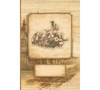 Notebook for Railroad Professionals & Fans: in Antique Old Fashioned Vintage Style || With Puzzles on "Rail Transport" || Gift Idea for Locomotive / Train Driver, Model Railway Collector