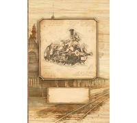 Notebook for Railroad Professionals & Fans: in Antique Old Fashioned Vintage Style || With Puzzles on "Rail Transport" || Gift Idea for Locomotive / Train Driver, Model Railway Collector