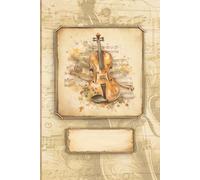 Notebook for Violinist & Violist: With Puzzles on the Subject of "Music" || Antique Old Fashioned Vintage Style || Appreciation / Thank You Gift for Violin or Viola Player & Teacher