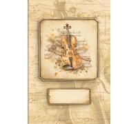 Notebook for Violinist & Violist: With Puzzles on the Subject of "Music" || Antique Old Fashioned Vintage Style || Appreciation / Thank You Gift for Violin or Viola Player & Teacher