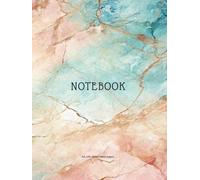 NOTEBOOK: Gorgeous marble themed, durable hardcover A4 book with 120 ruled pages.
