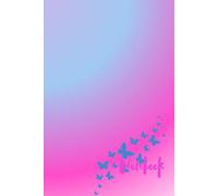 Notebook: Gradient levender notebook: powered blue,megenta Pink,spaced bold coloured lined paper for Women, Men for Writing,Organizing and journaling.