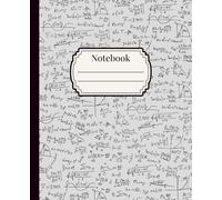 Notebook: Grey Math Notebook, 120 Pages, 7.25" x 9.5", School Journal, Note Organization; For Students, Teachers, School, Homeschooling, Classroom