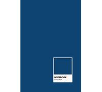 Notebook: Grid lined Paper Journal- Pantone color Design - Large (6 x 9 inches) - 101 Pages -Classic Blue: Composition Book Perfect bound, Soft Cover - Minimal style