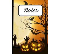 Notebook Halloween de 200 pages 6" x 9": Parfait pour l'école, le bureau ou même à la maison