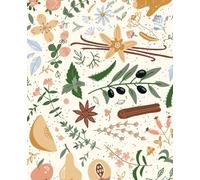 Notebook: herbs and spices: Creative botanical journal, nature inspired. 110 lined pages. soft matte cover