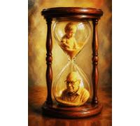 NOTEBOOK: Hourglass of Life - Child to Elder Time Passage Art - 6x9 Inches, 200 Pages: time passage art