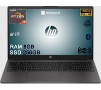 HP 255 G10 AMD Ryzen™ 3 7320U Computer portatile 39,6 cm (15.6") Full HD 8 GB DDR4-SDRAM 256 GB SSD Wi-Fi 6 (802.11ax) FreeDOS Argento