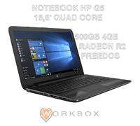 NOTEBOOK HP G5 W4M80EA 15,6" QUAD CORE E2-7110 HD 500GB 4GB RADEON R2 FREEDOS