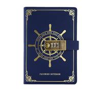 Notebook In Pelle PU: Diario Di Scrittura Premium Con Serratura, Protezione Della Privacy Con Blocco Del Codice, Formato Di Carta Spessa, Design A Clip Per Penna | Libro Di Organizzazione