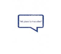 Notebook "Ironic, funny Questions", Quaderno "Mi piace la tua vibe!" colore, ironia, generazione z, frasi, 100 pages
