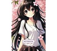 Notebook: Japanese Anime Manga Sakura Cover - 100 Lined Pages (6" x 9"): Perfect for Journaling, Notes, and Creative Writing with a Beautiful Sakura and Anime Girl Design