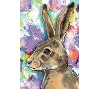 Notebook | Journal | Diary for all ages - Bright and Bold Hare illustration on cover - 6 x9" lined pages: Perfect for all ages for notes, journalling, lists, studying and more!