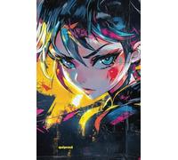 Notebook Journal for Travel, School, Art, and Office Use: For Daily Writing and Sketching - Hardcover with Anime Graffiti Wall Art Theme, 180 Pages ... 80 Blank for Drawings), Medium 5.5" x 8.5"