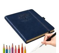 Notebook Journal, Leather Hardcover Retro Dot Grid Diary, Leather Journal, for Planning Writing Note-Taking Tracking School Work Office Business Trip