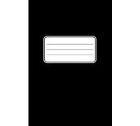 Notebook: Journal, notebook, school, subject, letter, 6×9, black, writing, gift, back to school, 150 page