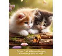 Notebook: Kittens, Spring, and God said... Purr-fect journal for collecting thoughts, gratitude, prayers, ideas. |140 pages 8.25" H x 6.50" W. Back ... faint small paw print on bottom right corner.