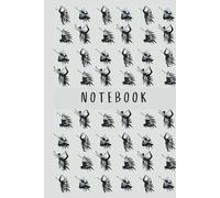 Notebook Leaf and Yoga: Black and White: A5. Hardcover. 300 lined pages. Original pattern design. Botanical and yoga motif.
