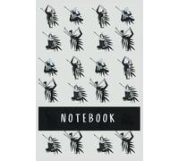 Notebook Leaf and Yoga: Black and White - Design 1: A5. Paperback. 260 lined pages. Original pattern design. Botanical and yoga motif.