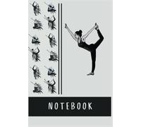 Notebook Leaf and Yoga: Black and White - Design 5: A5. Paperback. 260 lined pages. Original pattern design. Botanical and yoga motif.