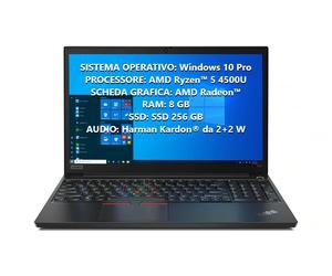 NOTEBOOK LENOVO ThinkPad E15 G2 15" AMD Ryzen 5 8+256GB SSD Win10 PRO 20T8000AIX