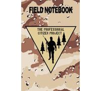 Notebook Lined 5.5x8.5 Field Notebook with Date and Numbered Pages Chocolate Chip Desert Camo Design
