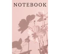 Notebook: Lined Journal for Women, Aesthetic Notebook with Motivational Quote, 120 Pages College Ruled Daily Diary, Cute Floral Shadow Cover Design, Perfect Gift for Her