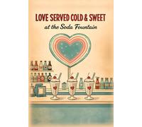 NOTEBOOK: Love Served Cold & Sweet - Retro Soda Fountain Journal: Vintage Milkshake & Romance Notebook | 200 Lined Pages | 6×9 Inches | Perfect for Songwriters, Romantics & Nostalgia Lovers