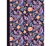 Notebook "Magical Garden": Lined Journal, 110 pages, Dotted Line, Botanical Floral Motifs, Diary for Mindfulness & Relaxation, Planner