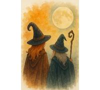 Notebook Magical Night: Squared journal for writing creative ideas, stories and autumn feelings