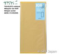 Notebook MIDORI TRAVELER'S dimensioni regolari Ricarica / tasca con cerniera ...