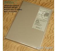 Notebook MIDORI TRAVELER'S formato passaporto ricarica / diario settimanale 0...