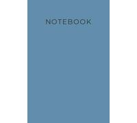 Notebook: Minimalist Paperback Notebook | A5 | 150 Wide-Lined Pages | Aesthetic Pastel Blue Cover, Simple Modern Design for School, Work, or Personal Use