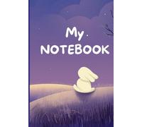 Notebook: My Notebook - Dreamy Night Sky Lined Journal for Girls