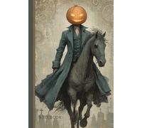 Notebook: Mysterious Horseman Riding Through Graveyard on a 6" x 9" 120 Page Notebook/Journal