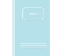 NOTEBOOK: Nice blue notebook with a simple deign fitting for writing down anything that's on your mind.